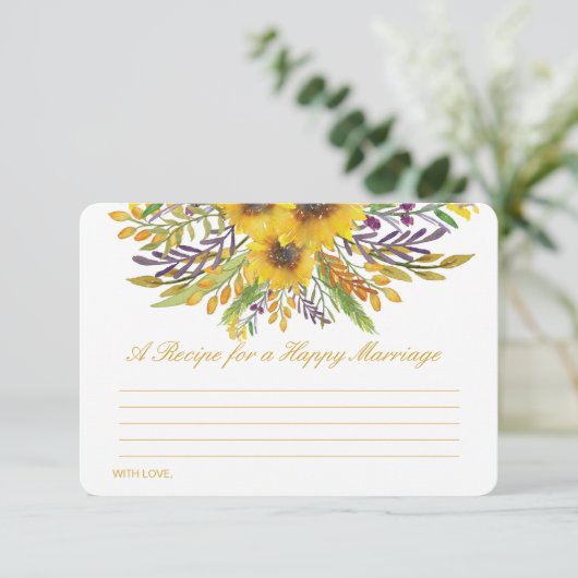 幸せな結婚カードのレシピを編集可能 エンクロージャーカード (スタンド正面)