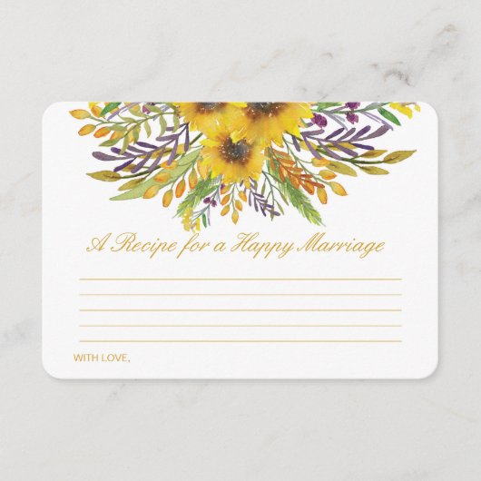 幸せな結婚カードのレシピを編集可能 エンクロージャーカード (正面)