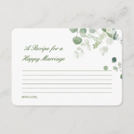 幸せな結婚レシピ用のカードの編集 エンクロージャーカード