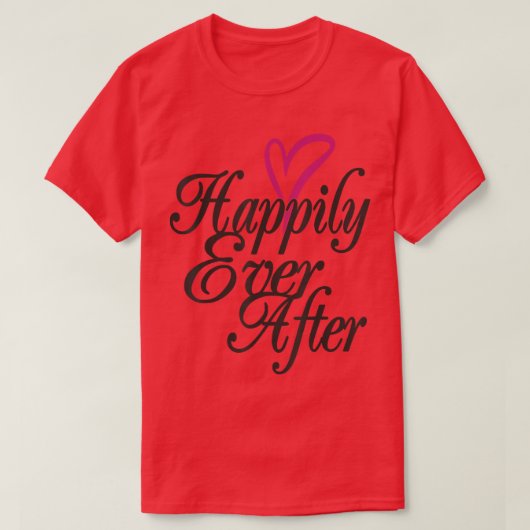 幸せな結婚式と新婚旅行 Tシャツ (デザイン正面)