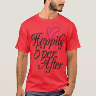 幸せな結婚式と新婚旅行 Tシャツ