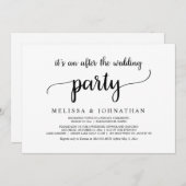 幸せな結婚式のその後 ウェディングエロープメントパーティー 招待状 (正面/裏面)