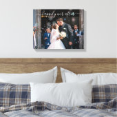 幸せな結婚式のエレガントな写真 キャンバスプリント (インサイチュ (寝室))