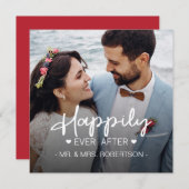 幸せな結婚式のカスタム写真 シーズンカード (正面/裏面)