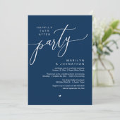幸せな結婚式の始まりを優雅に祝う「Happily Ever After Party」のウェディングエ 招待状 (スタンド正面)