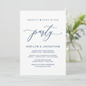 幸せな結婚式の始まりを優雅に祝う「Happily Ever After Party」ウェディングエロ 招待状 (スタンド正面)