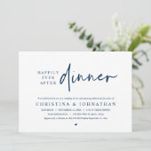 幸せな結婚式の始まりを優雅に 「Happily Ever After Dinner」ウェディングエロ 招待状 (スタンド正面)
