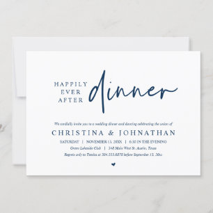幸せな結婚式の始まりを優雅に 「Happily Ever After Dinner」ウェディングエロ 招待状