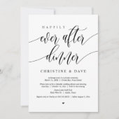 幸せな結婚式の始まりを優雅に 「Happily Ever After Dinner」 結婚式の招待状 招待状 (正面)