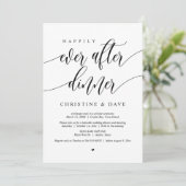 幸せな結婚式の始まりを優雅に 「Happily Ever After Dinner」 結婚式の招待状 招待状 (スタンド正面)