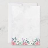 幸せな結婚式の始まりを告げる美しい招待状 招待状 (裏面)