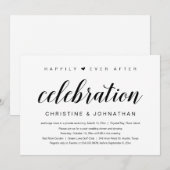 幸せな結婚式の後日譚 ウェディングエロープメントパーティー 招待状 (正面/裏面)