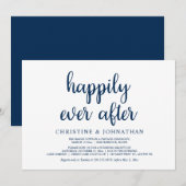 幸せな結婚式の後、極秘結婚パーティーの招待状 招待状 (正面/裏面)