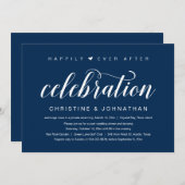幸せな結婚式の後、極秘結婚パーティーの招待状 招待状 (正面/裏面)