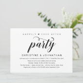 幸せな結婚式の後、極秘結婚パーティー 招待状 (スタンド正面)