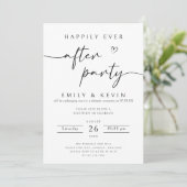 幸せな結婚式の後 Reception Party ご招待 状 Happily Ever After  招待状 (スタンド正面)