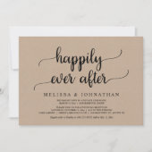 幸せな結婚式の招待状　アフターパーティー 招待状 (正面)