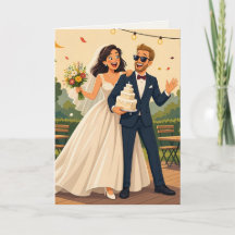 幸せな結婚式の祝賀