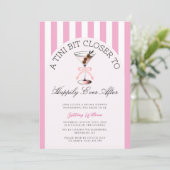 幸せな結婚式へのカウントダウン ブライダルシャワー 招待状 (スタンド正面)