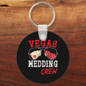 幸せな結婚式 新婦 新郎 夫婦 ラスベガス キーホルダー (正面)