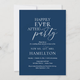 幸せな結婚後のディナー＆パーティー招待状 招待状