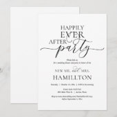 幸せな結婚後のディナー＆パーティー 招待状 (正面/裏面)