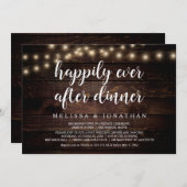 幸せな結婚後のディナー・パーティー, 結婚式での駆け落ち 招待状 (正面/裏面)