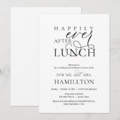 幸せな結婚後のランチセレブレーション 招待状 (正面/裏面)