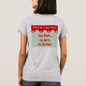 幸せな結婚生活のための7つの言葉 ハッピー ハズバンド Tシャツ (裏面)