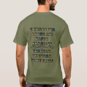 幸せな結婚生活のための7つの言葉 Tシャツ (裏面)