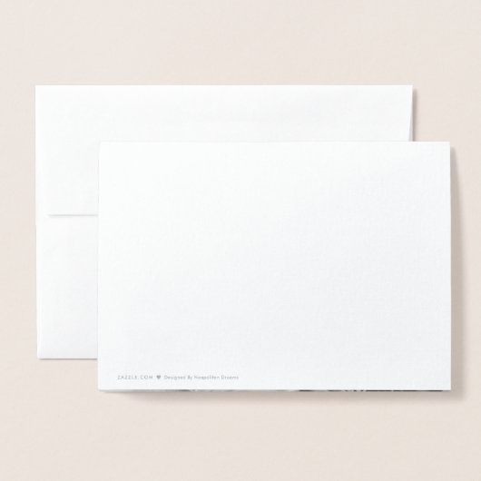 幸せな結婚生活を願う ウェディングおめでとう 箔カード (裏面封筒付き)