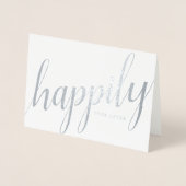 幸せな結婚生活を願う　ウェディング　おめでとうございます 箔カード (正面)