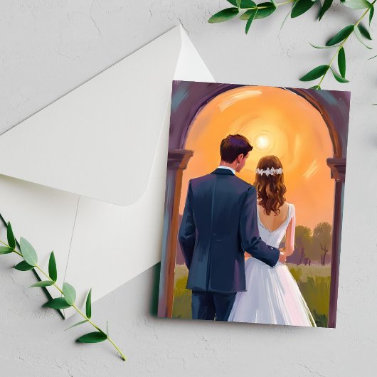 幸せな結婚生活を おふたりのウェディングカード