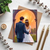 幸せな結婚生活を おふたりのウェディングカード