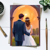 幸せな結婚生活を おふたりのウェディングカード