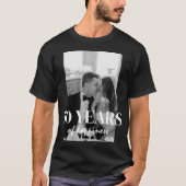 幸せな結婚生活50周年記念 Tシャツ (正面)