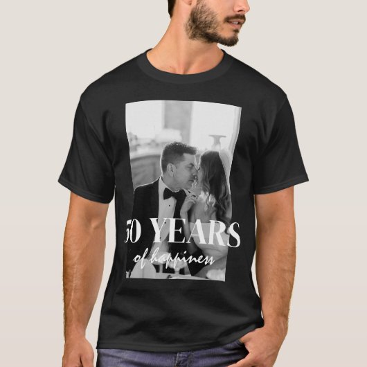 幸せな結婚生活50周年記念 Tシャツ (正面)