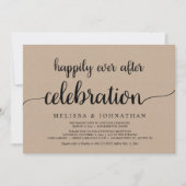 幸せな結婚記念日を祝うエロープメントセレブレーション 招待状 (正面)