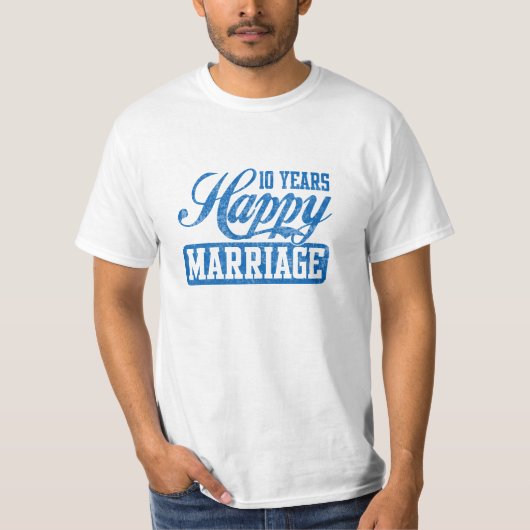 幸せな結婚10年の Tシャツ (正面)