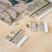 幸せな結婚(ステンシルによって着色される木版画) ジグソーパズル (側面)