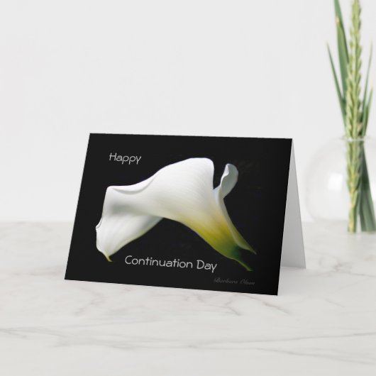 「幸せな続きの日」楽しむ：人生のプレゼント。 カード (正面)