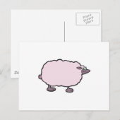 幸せな綿毛の羊 ポストカード (正面/裏面)