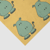 幸せな緑のカバの漫画 薄葉紙 (詳細)