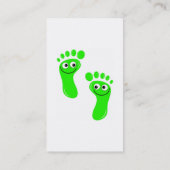 幸せな緑の足 名刺 (裏面)