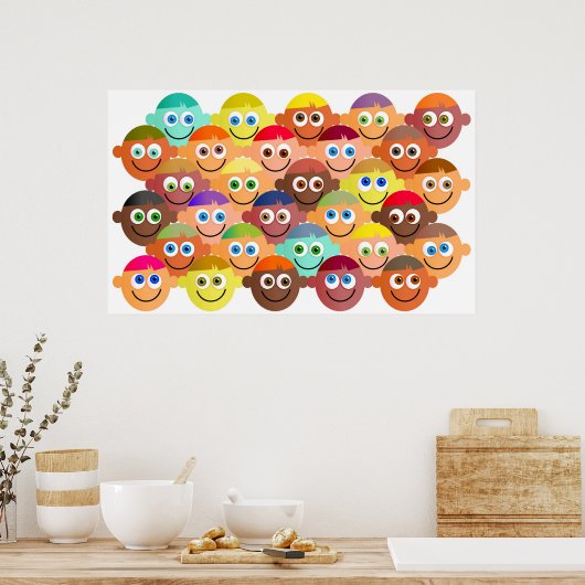 幸せな群衆 ポスター (キッチン)