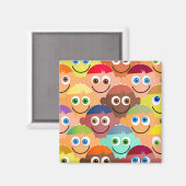 幸せな群衆 マグネット (正面/裏面)