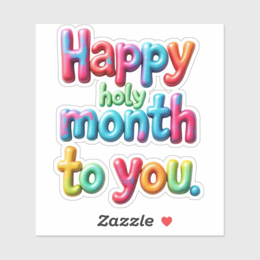 幸せな聖なる月 シール (シート)