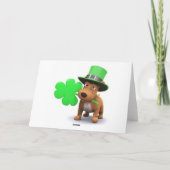 幸せな聖パトリックの折りたたまれたホリデーカード シーズンカード (裏面)