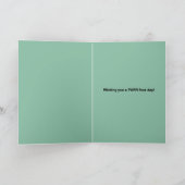 幸せな聖パトリックの日かわいい猫 シーズンカード (内部)