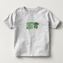 幸せな聖パトリックの日のフリルTシャツ